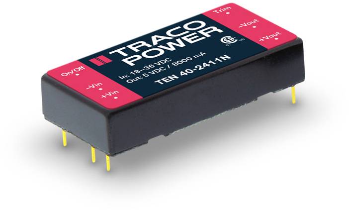 TracoPower TEN 40-4812N DC/DC napajanje - ispravljač za štampanu ploču 48 V/DC 12 V/DC 3.33 A 40 W Broj izlaza: 1 x.