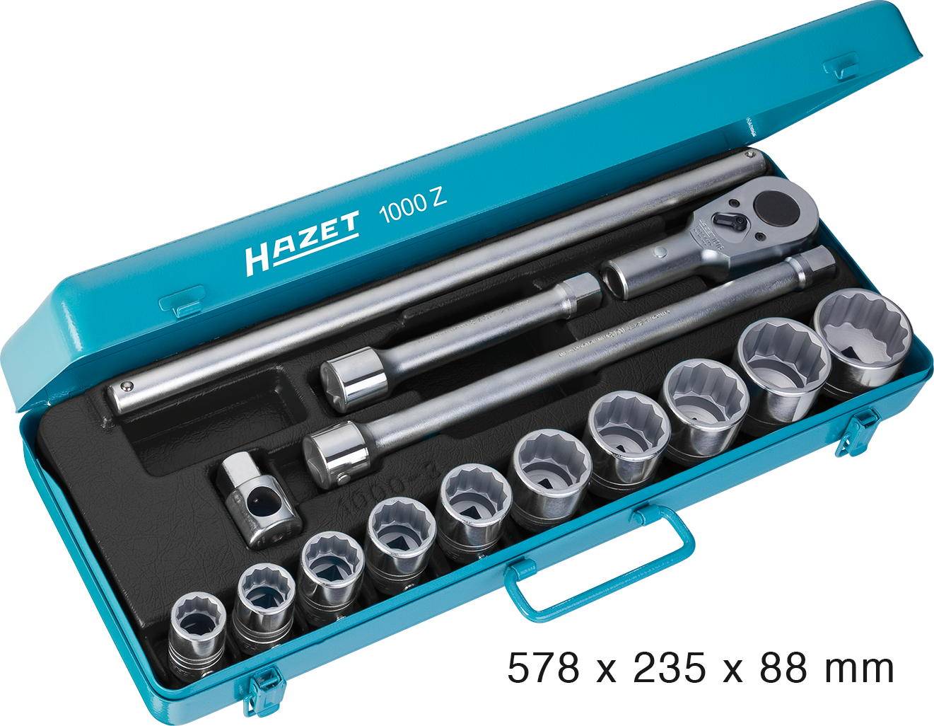 Hazet 1000Z set nasadnih ključeva, 3/4″ (20 mm), 15 delova