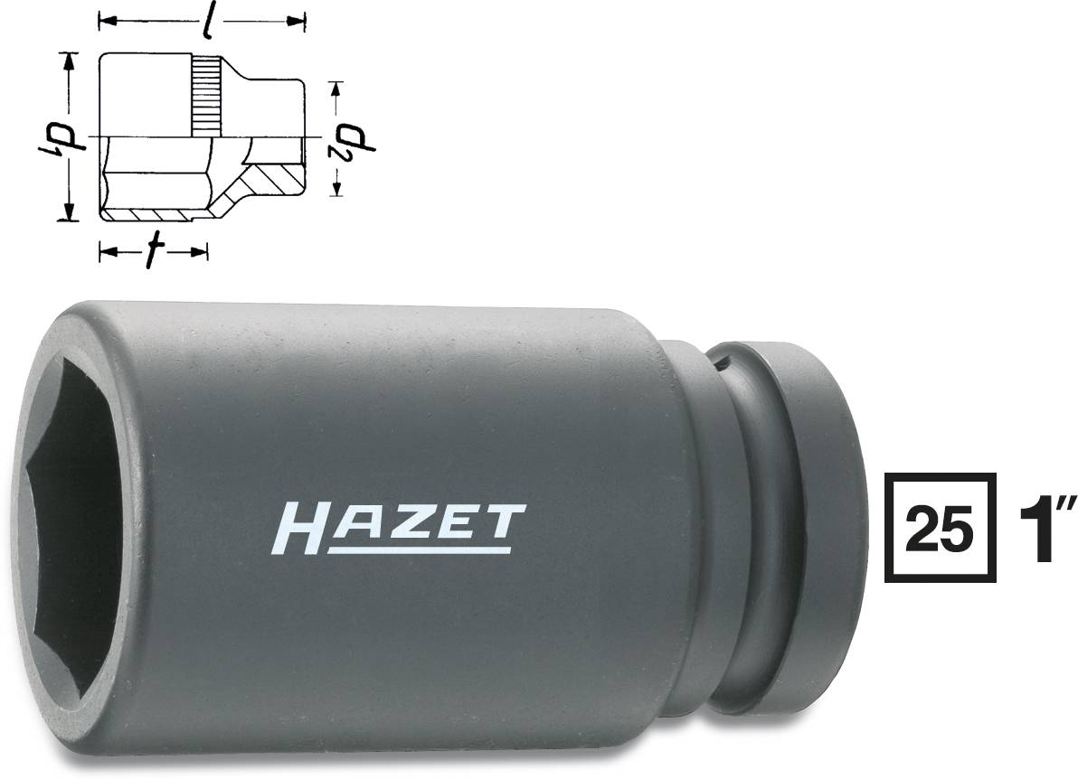 Hazet 1100SLG-33 ojačani nasadni ključ, spoljni šestougaoni, 33 mm