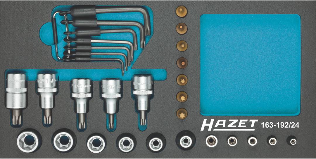Hazet 163-192/24 set nasadnih ključeva, spoljni TORX, 24 dela