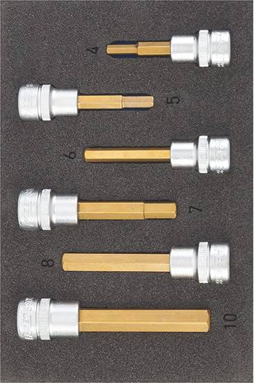 Hazet 163-302/6 set umetaka za nasadni ključ, unutrašnji šestougaoni, 6 delova