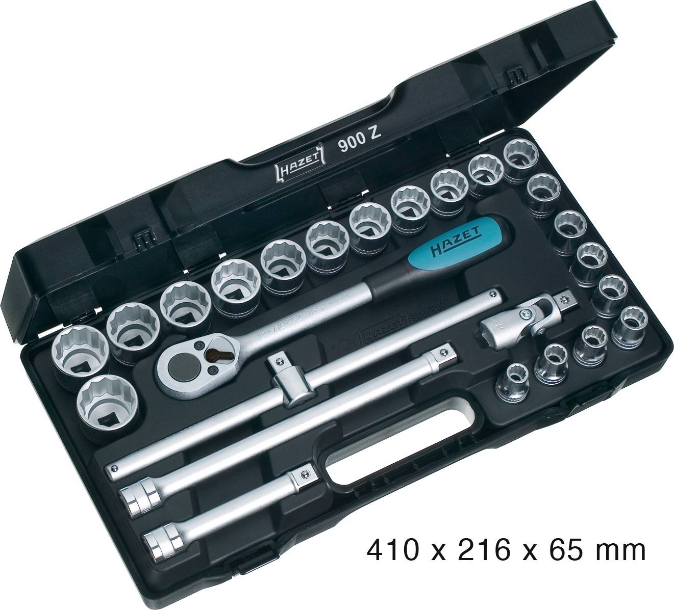 Hazet 900Z set nasadnih ključeva, 1/2″ (12,5 mm), 25 delova