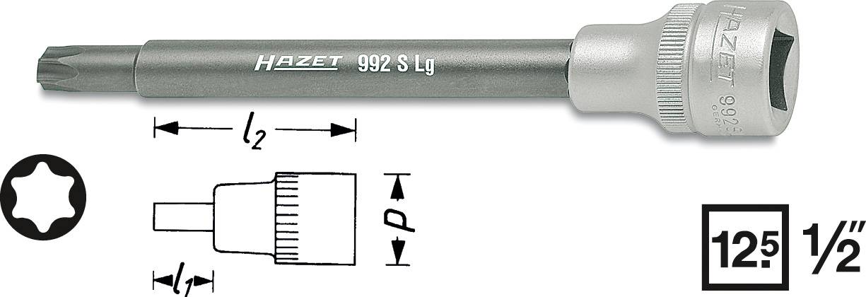 Hazet 992SLG-T50 umeci za odvijač, unutrašnji TORX, T50 x 100 mm