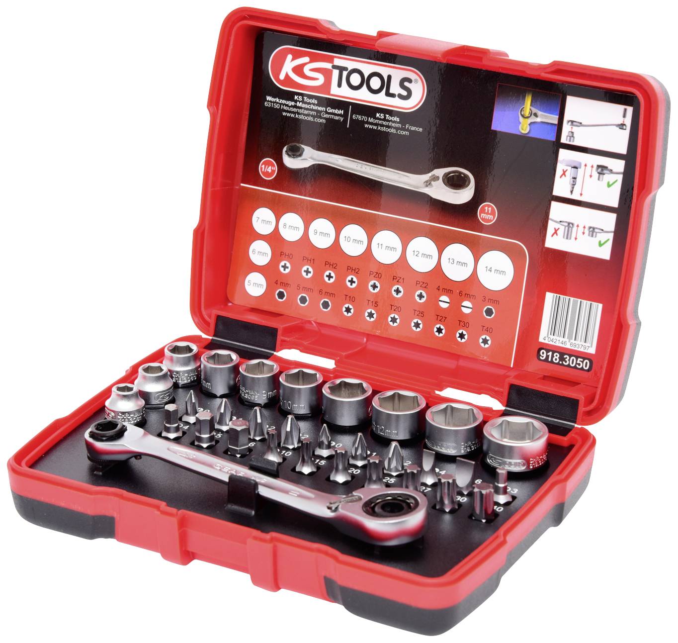 KS Tools 918.3050 set nasadnih ključeva, 31 deo