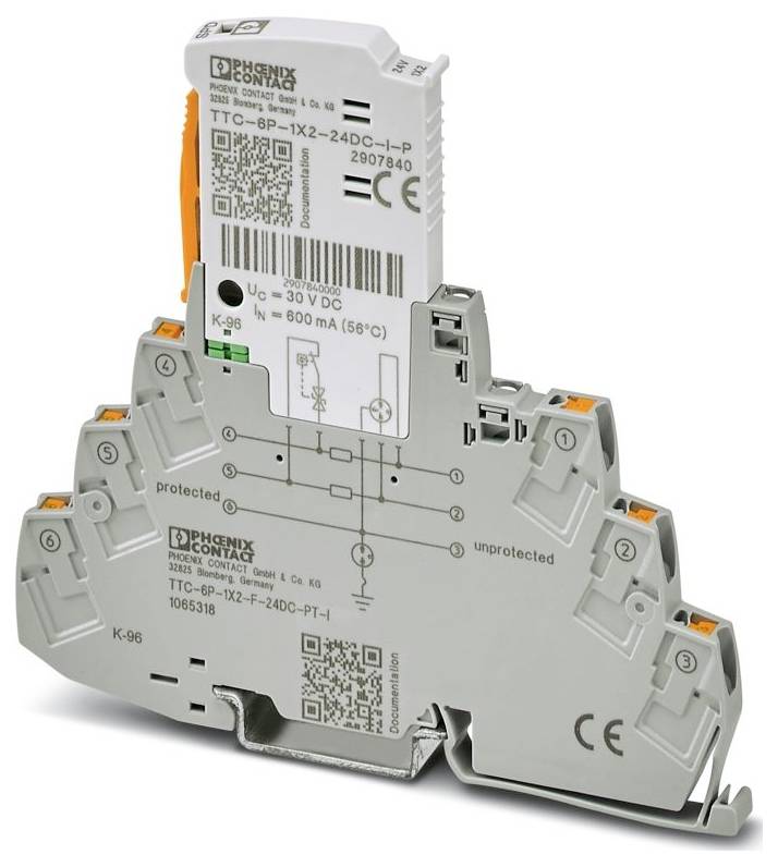 Phoenix Contact 1065318 TTC-6P-1X2-F-24DC-PT-I