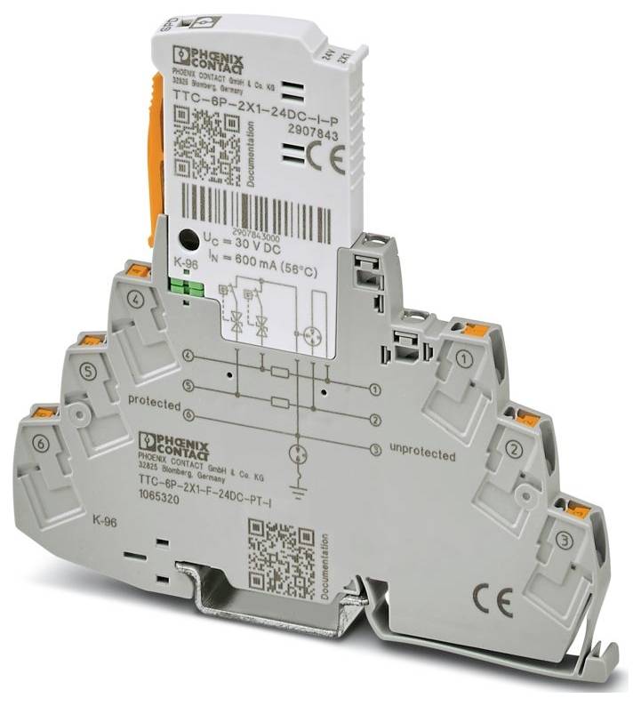 Phoenix Contact 1065320 TTC-6P-2X1-F-24DC-PT-I