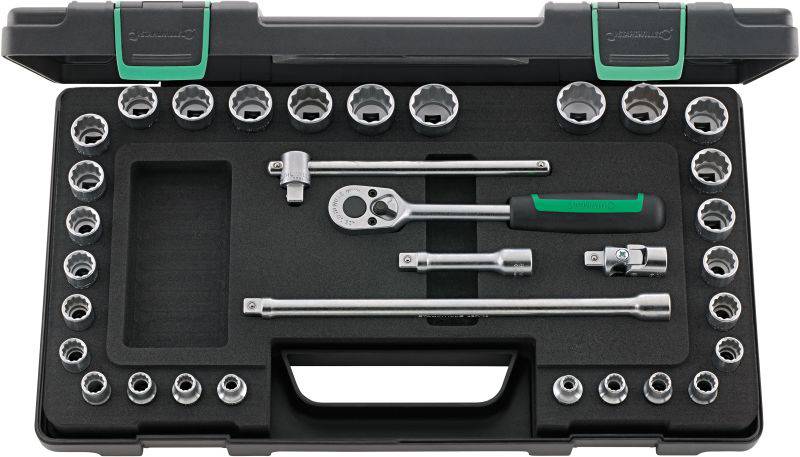 Stahlwille 45MA/28/5 KN set nasadnih ključeva, 3/8″ (10 mm), 33 dela