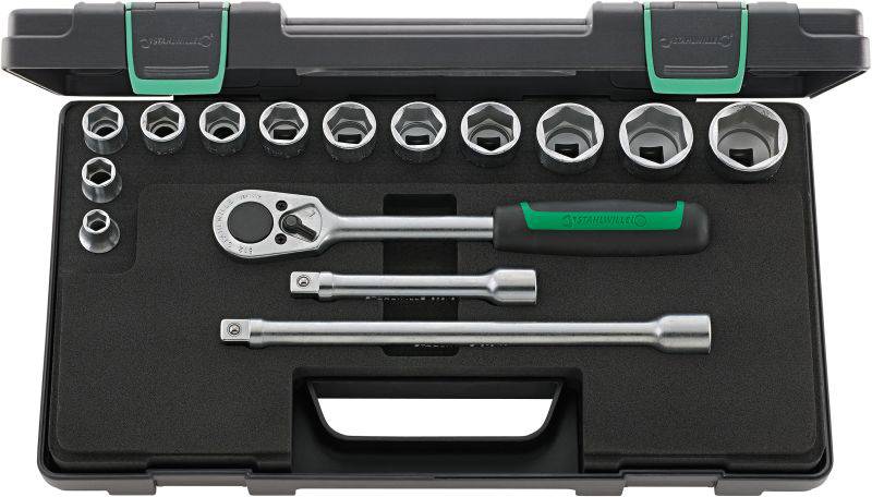 Stahlwille 52/12/3 KN set nasadnih ključeva, 1/2″ (12,5 mm), 15 delova