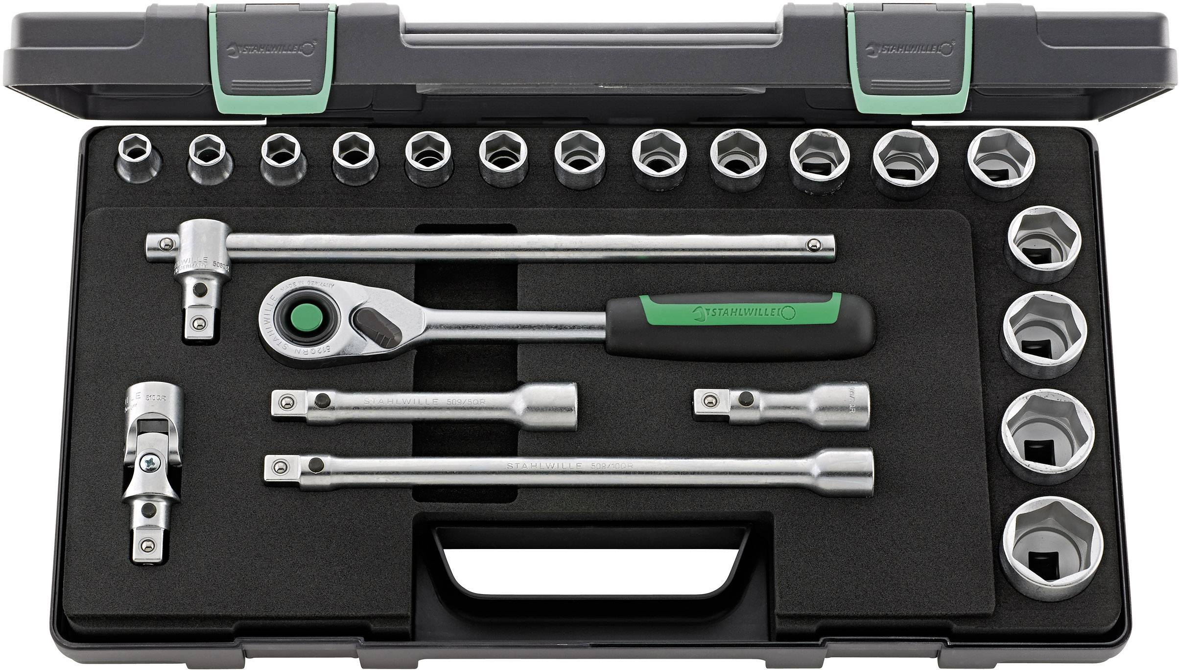 Stahlwille 52/16/6QR KN set nasadnih ključeva, 1/2″ (12,5 mm), 22 dela