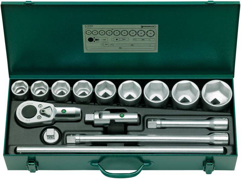 Stahlwille 55/9/6 N set nasadnih ključeva, 3/4″ (20 mm), 15 delova