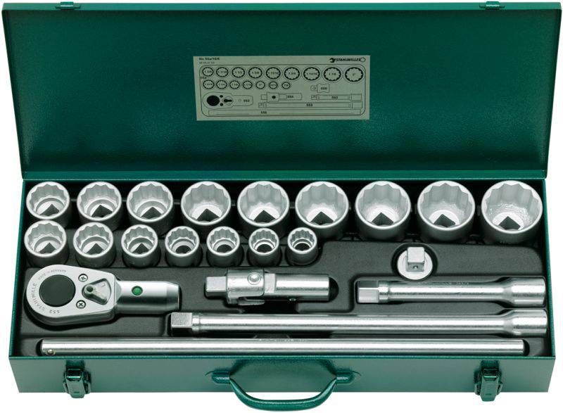 Stahlwille 55A/16/6 set nasadnih ključeva, 3/4″ (20 mm), 22 dela