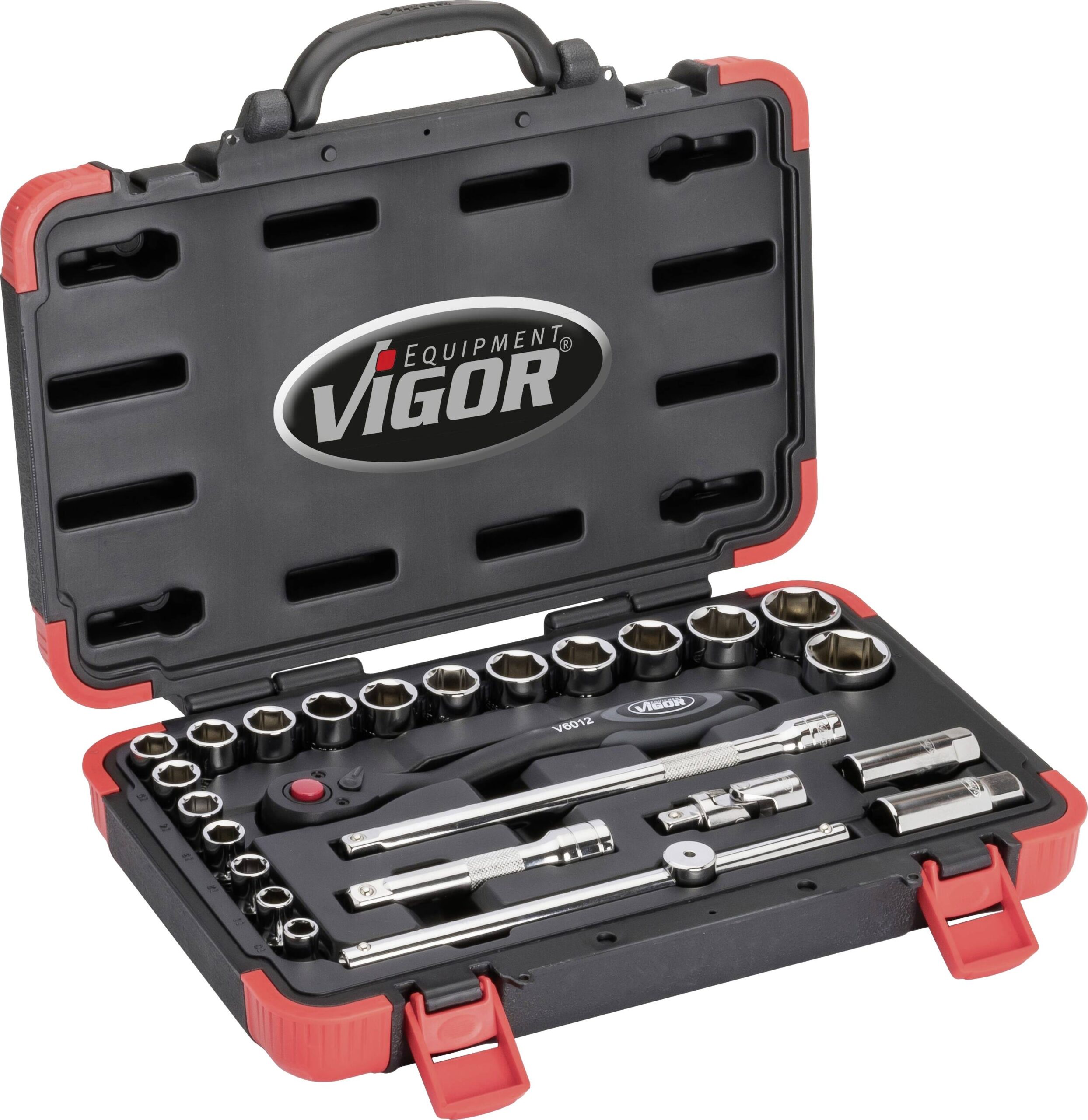 VIGOR V2460N set nasadnih ključeva, spoljni šestougaoni, 25 delova