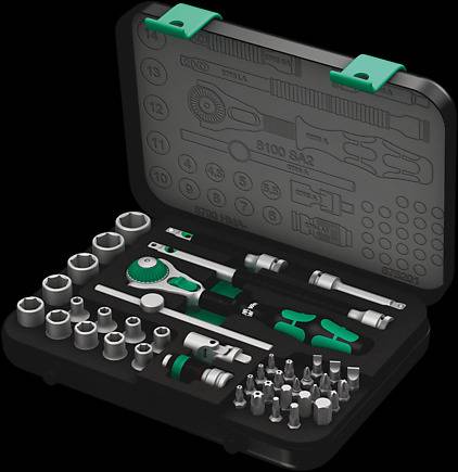 Wera 8100 SA 2 Zyklop set nasadnih ključeva, 1/4″ (6,3 mm), 42 dela
