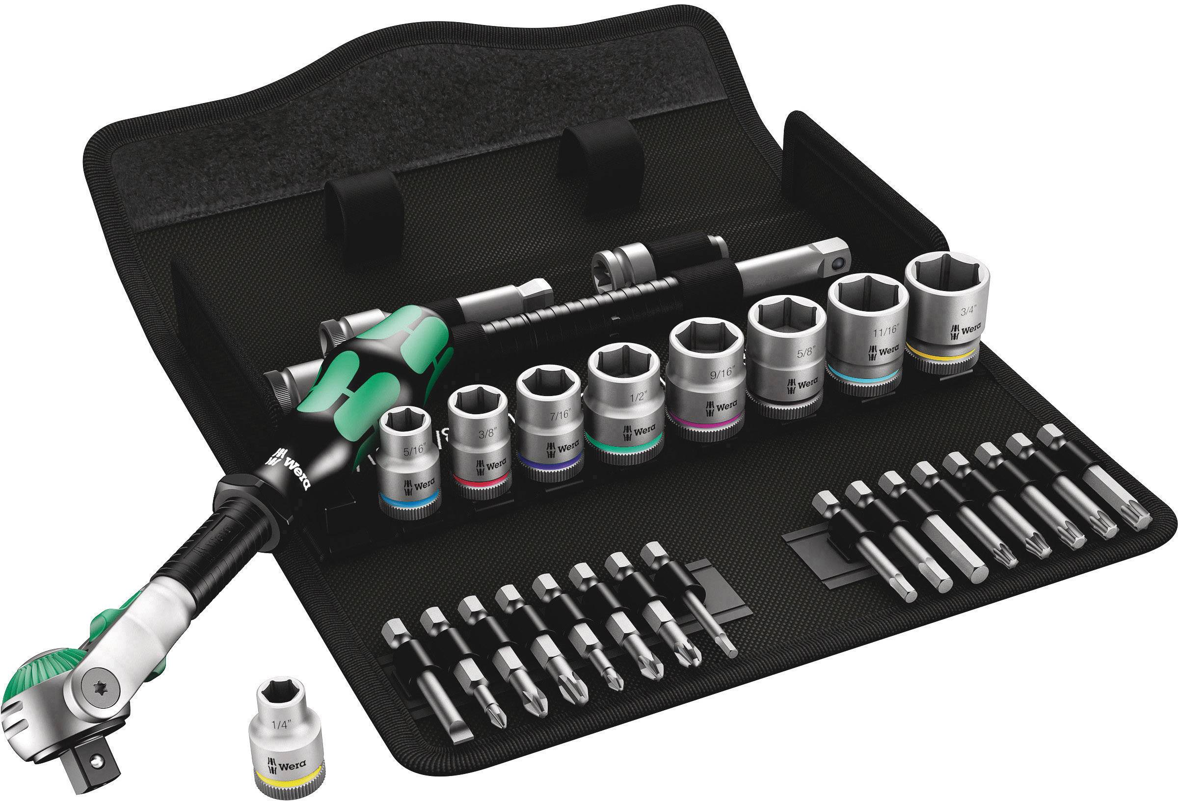 Wera 8100 SB 9 Zyklop set nasadnih ključeva, 3/8″, 29 delova