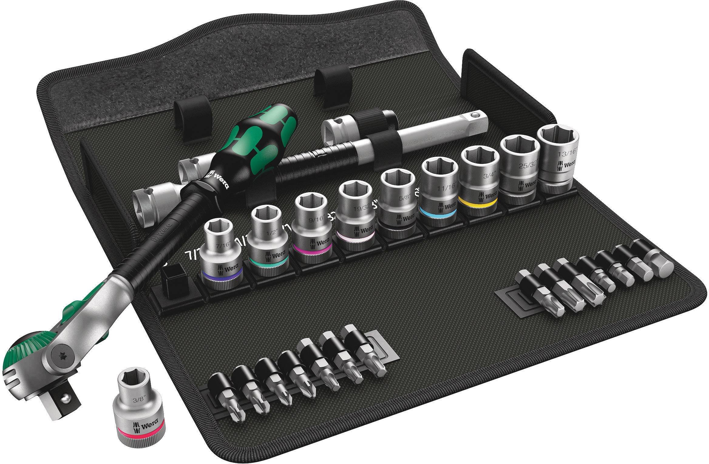 Wera 8100 SC 9 Zyklop set nasadnih ključeva, 1/2″, 28 delova
