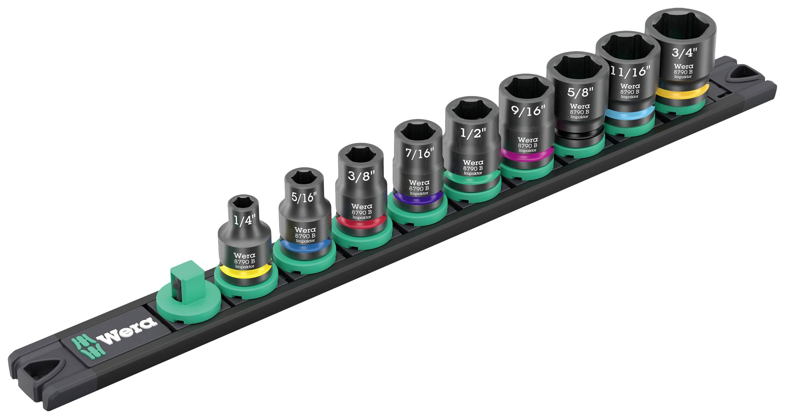 Wera 9608 set nasadnih ključeva, 3/8″, 10 delova