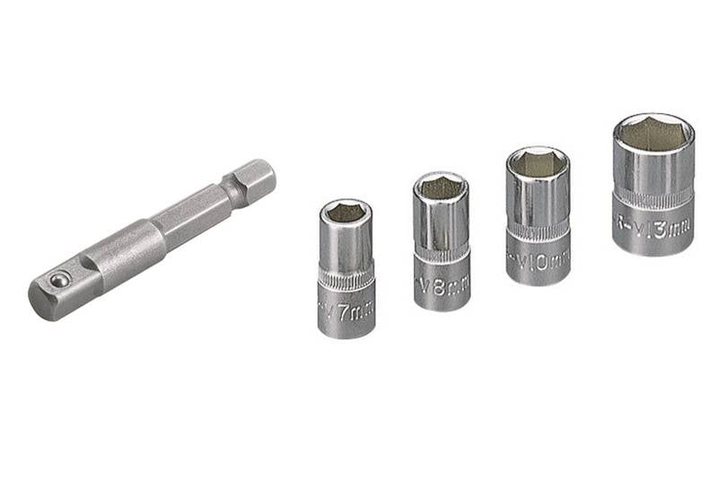Wolfcraft 2413000 set nasadnih ključeva, spoljni šestougaoni, 5 delova