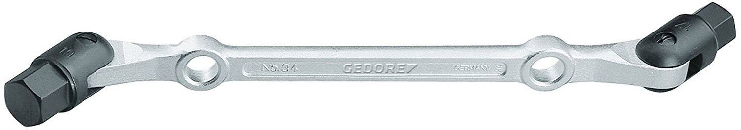Gedore 6302760 dvostrani zglobni ključ, 17 x 19 mm
