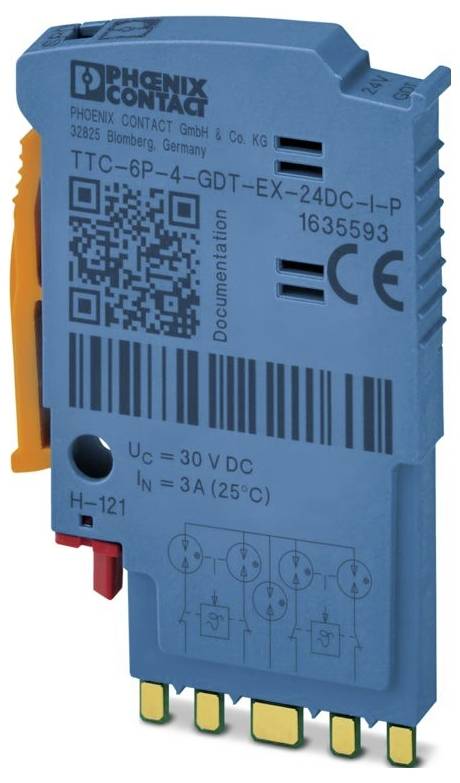 Phoenix Contact 1635593 TTC-6P-4-GDT-EX-24DC-I-P