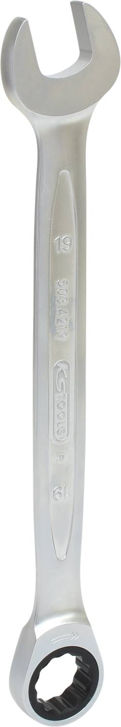 KS Tools 503.4219 viljuškasto-okasti ključ sa račnom, 19 mm