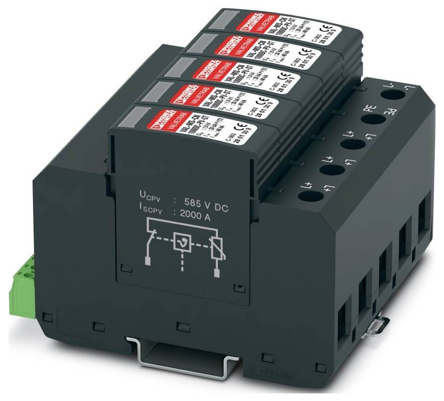 Phoenix Contact 2907820 VAL-MS-CN 1000DC-PV/4+V-FM