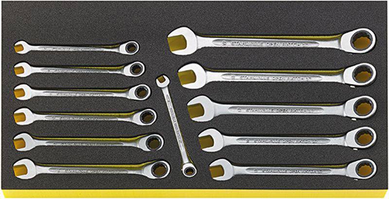 Stahlwille 96830128 TCS WT set zglobnih viljuškasto-okastih ključeva sa račnom, 12 delova