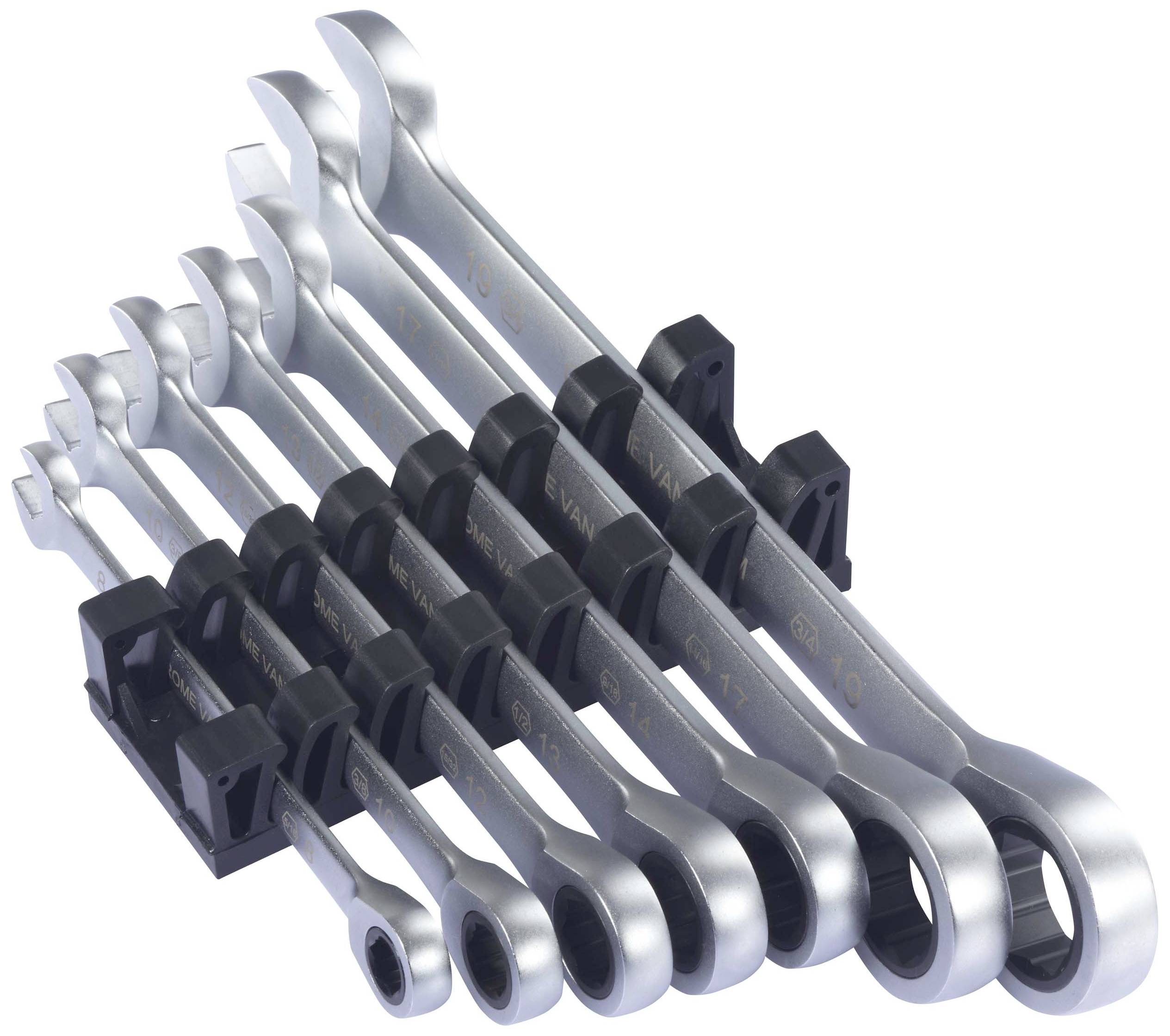 TOOLCRAFT TO-9626412 viljuškasto-okasti ključ, 7 delova