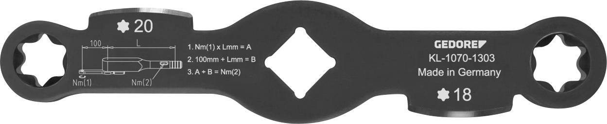 Gedore Automotive 3434257 KL-1070-1303 dvostrani okasti ključ