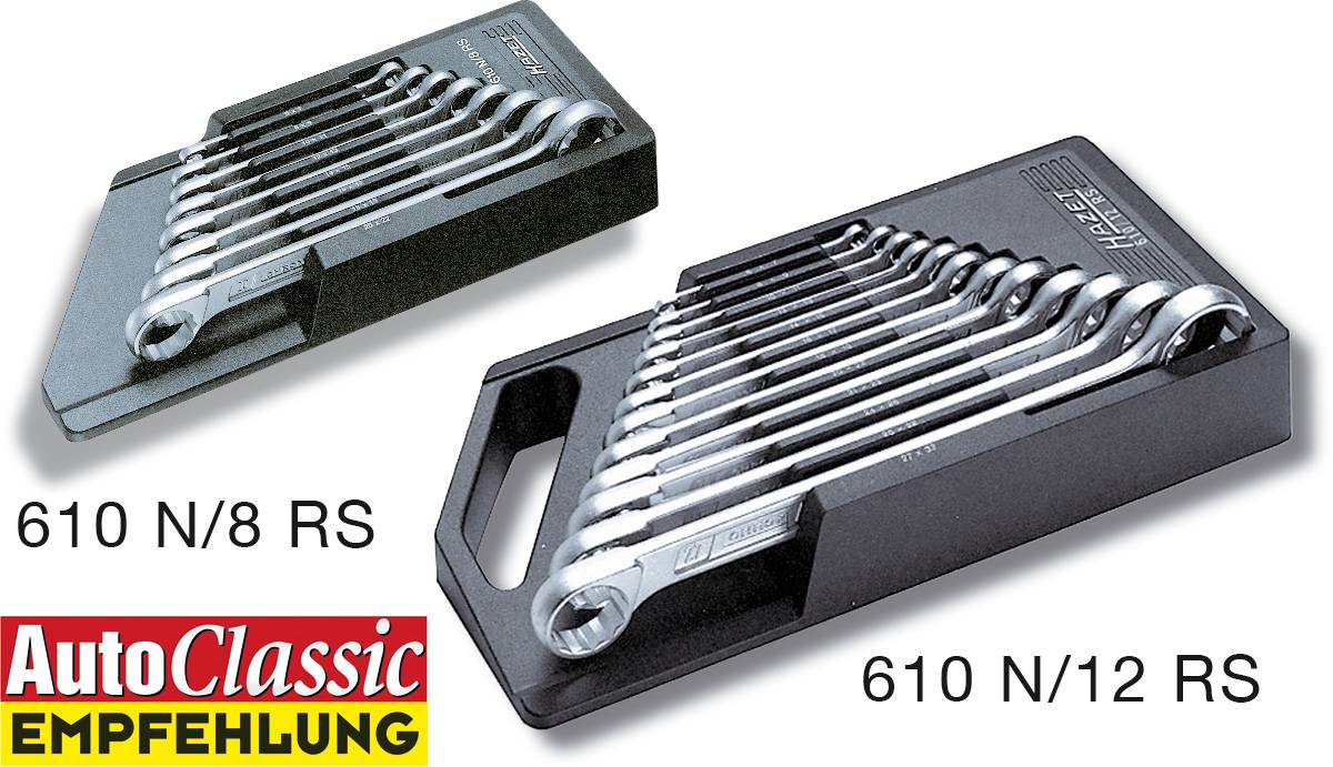 Hazet 610N/12RS set dvostranih okastih ključeva, 12 delova