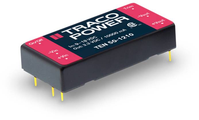 TracoPower TEN 50-2410 DC/DC napajanje - ispravljač za štampanu ploču 24 V/DC 3.3 V/DC 10 A 50 W Broj izlaza: 1 x.