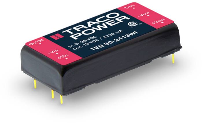 TracoPower TEN 50-2410WI DC/DC napajanje - ispravljač za štampanu ploču 24 V/DC 3.3 V/DC 10 A 50 W Broj izlaza: 1 x.