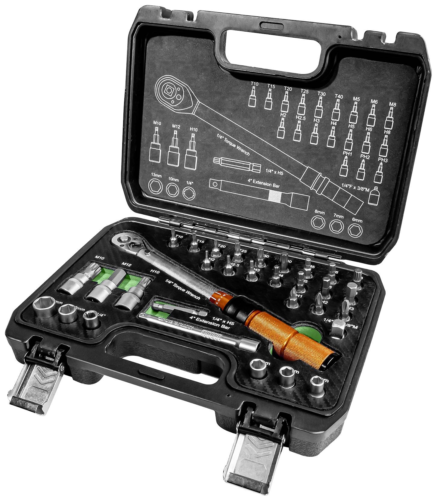 Brüder Mannesmann M18315 set moment ključeva, 1/4″ (6,3 mm), 32 dela