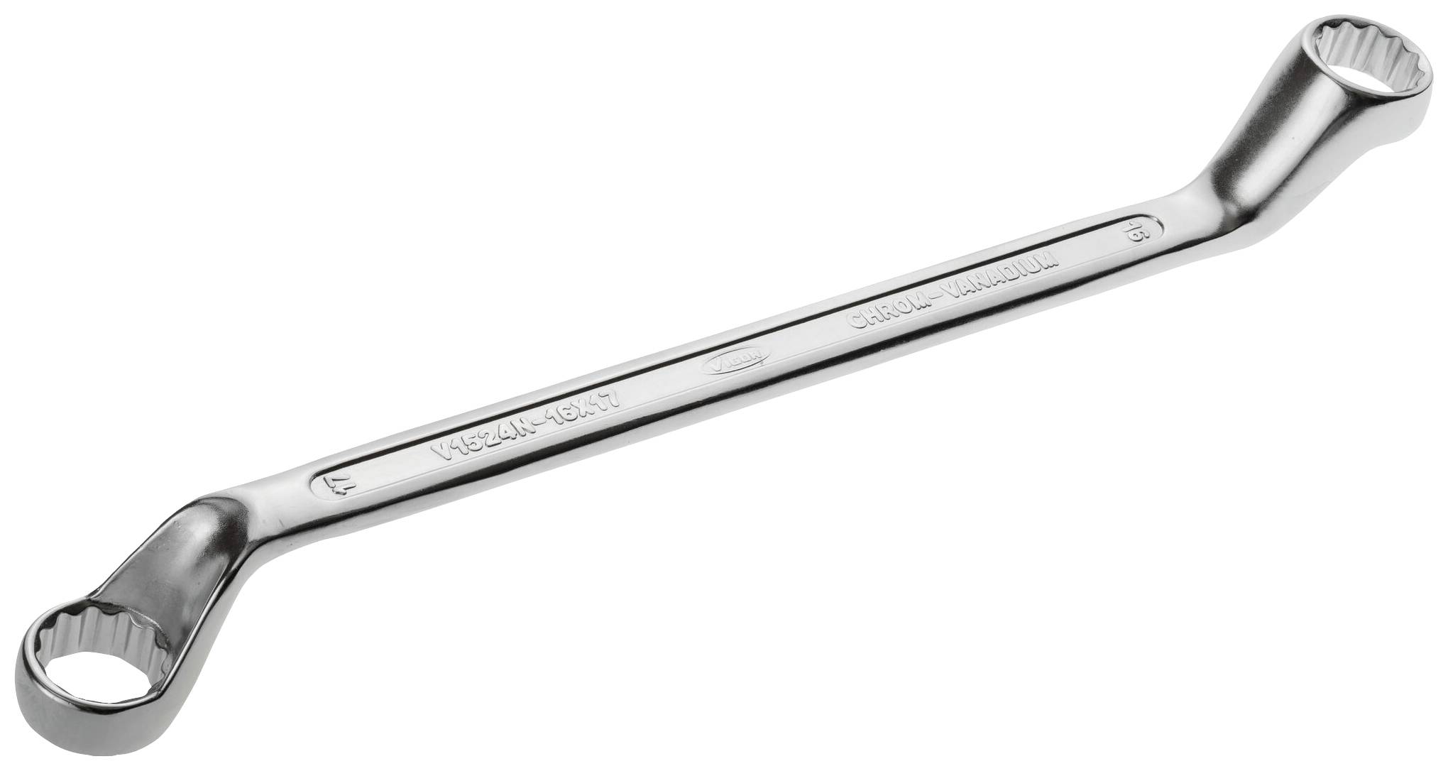 VIGOR V1524N-16X17 dvostrani okasti ključ, 16 x 17 mm