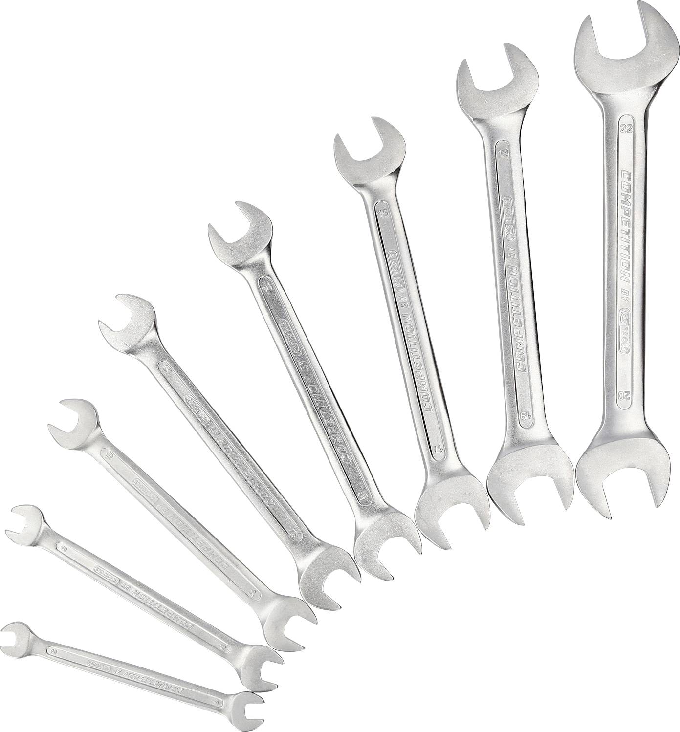 KS Tools 512.0208 set dvostranih viljuškastih ključeva, 8 delova