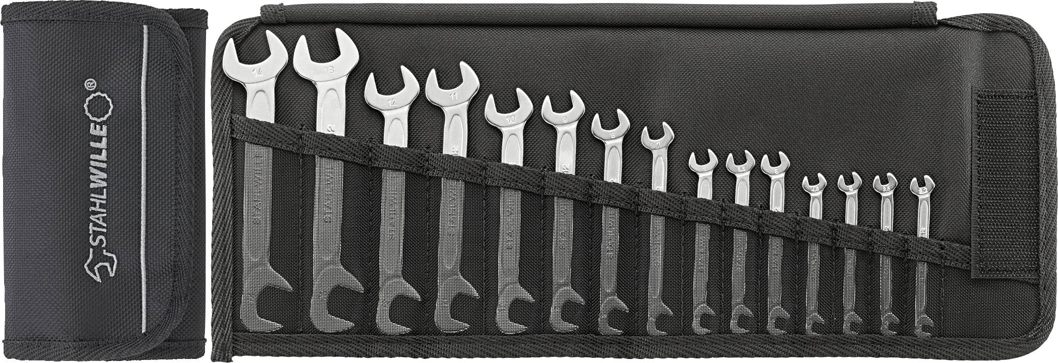 Stahlwille 96400651 set dvostranih viljuškastih ključeva, 15 delova
