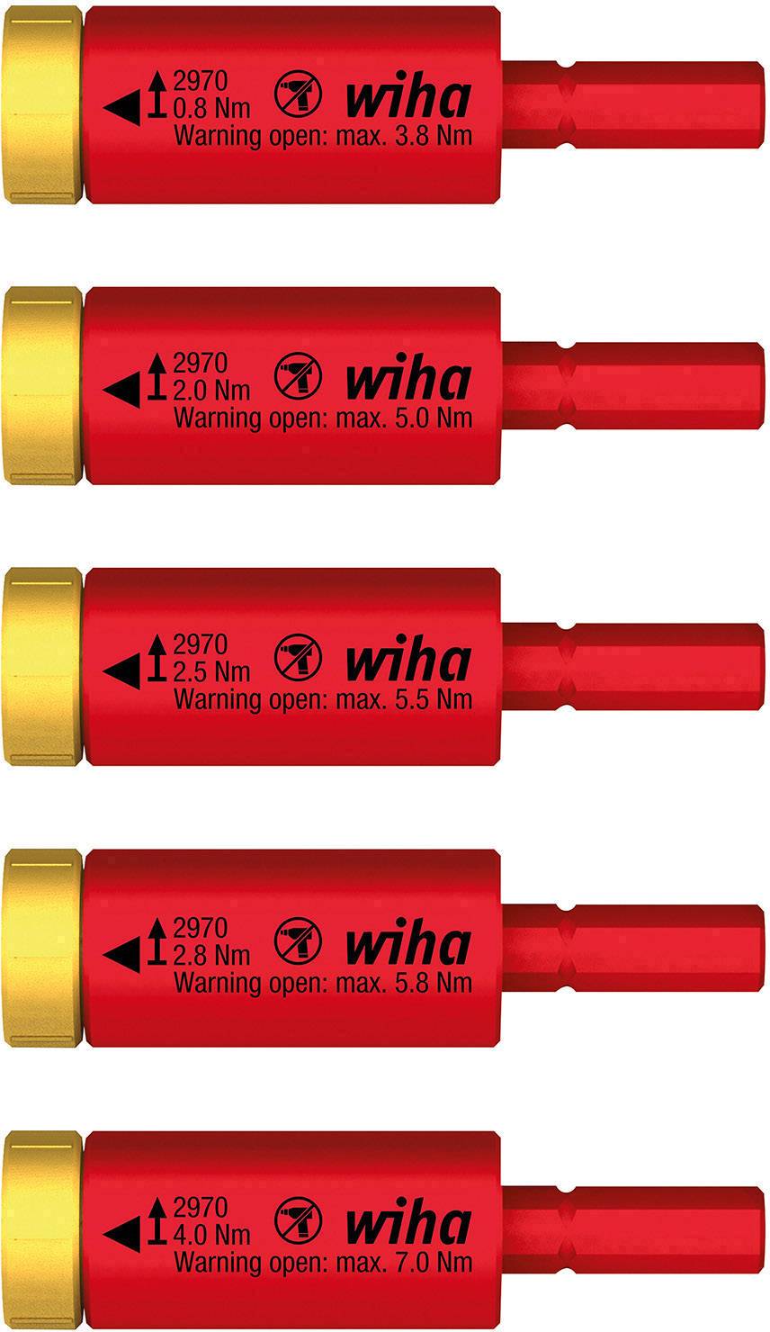 Wiha 41479 adapter za moment ključ, 5 delova