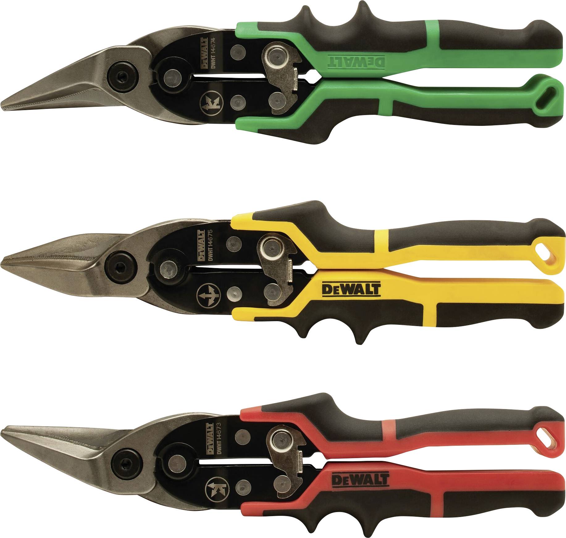 DEWALT DWHT14676-0 makaze za lim, 3 dela