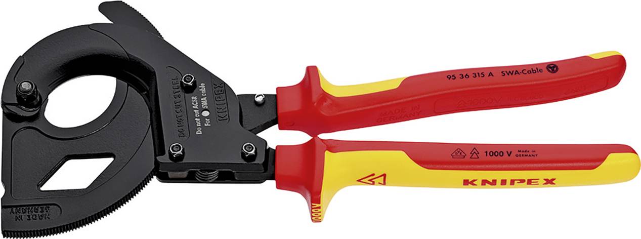 Knipex 95 36 315 A makaze za kablove sa račnom, 45 x 380 mm