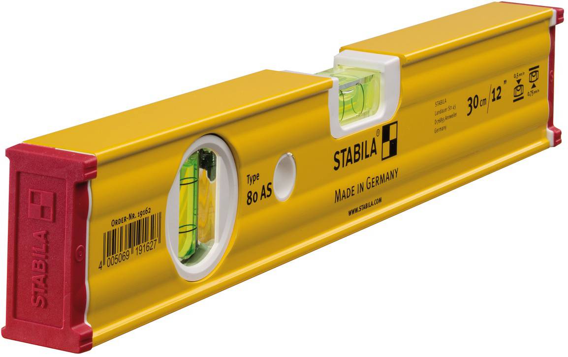 Stabila 80 AS libela od lakog metala, aluminijum, Tip, dimenzije 30 cm x 2