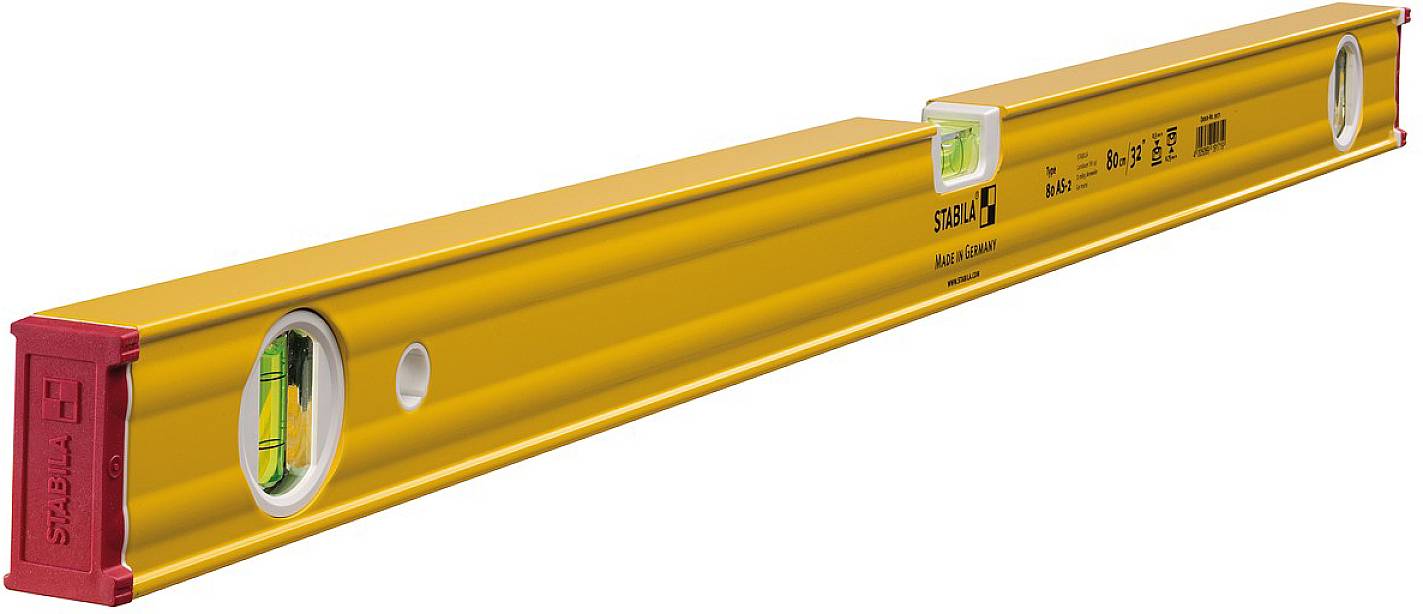 Stabila 80 AS-2 libela od lakog metala, aluminijum, Tip, dimenzije 80 cm x 2