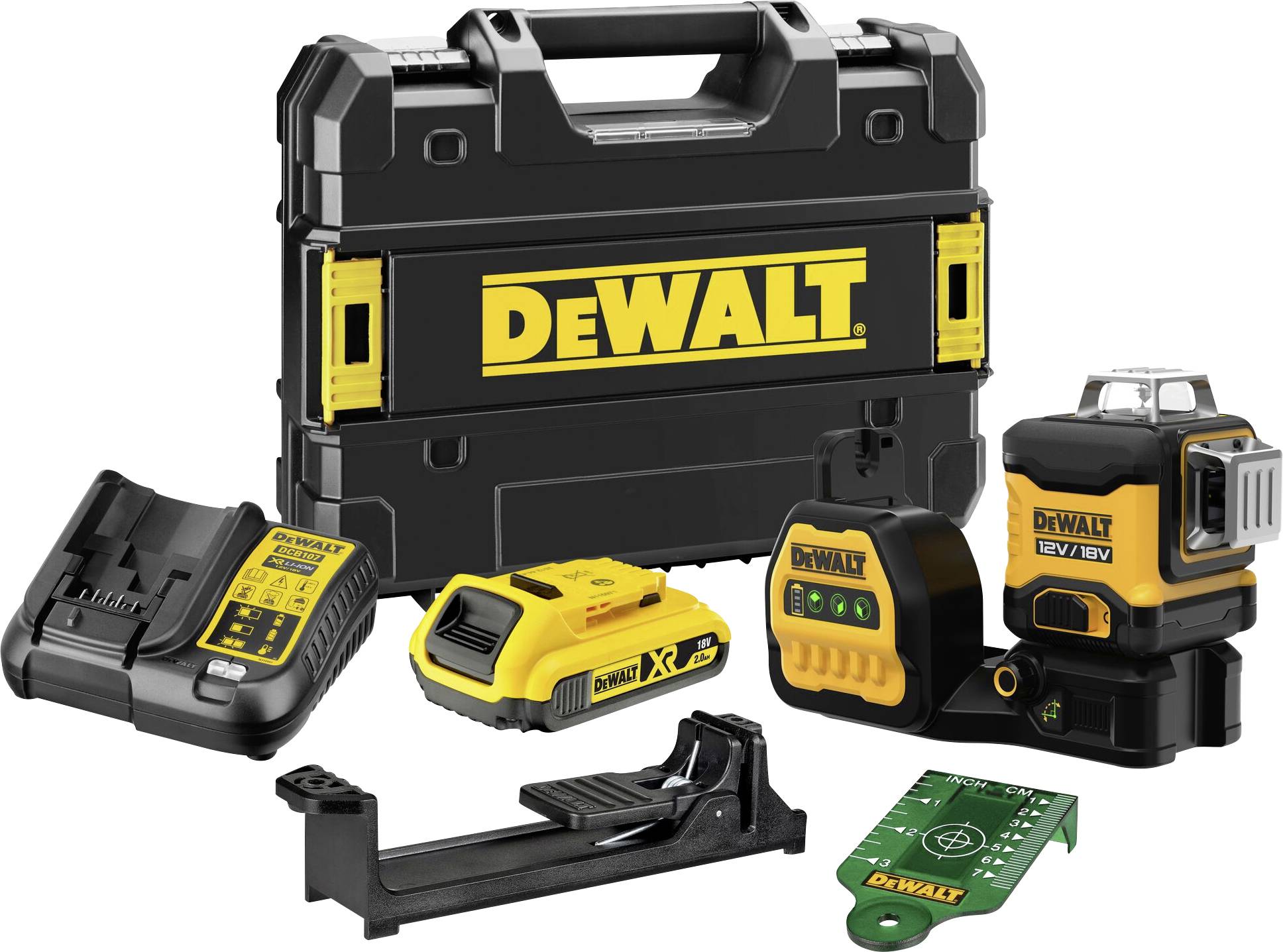 DEWALT DCE089D1G18 višelinijski laser, 3 x 360 mm