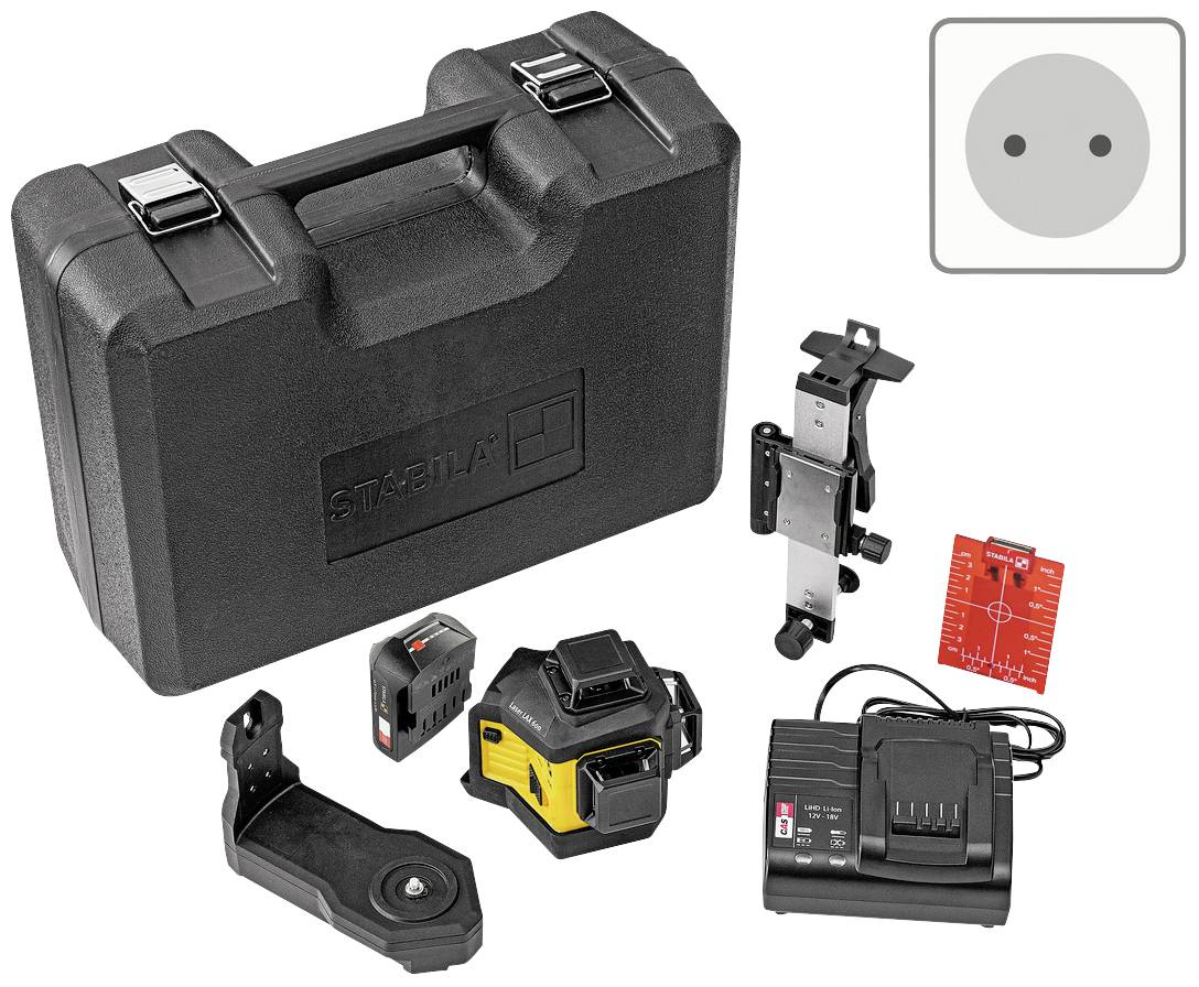 Stabila 12 višelinijski laser, 3 x 360 mm, sistem, domet (maks.) 30 m