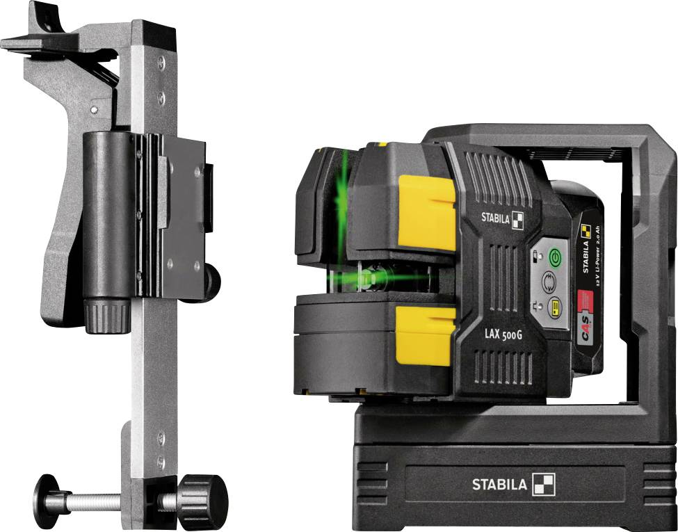 Stabila LAX 500 G ukršteni linijski laser, 7 delova