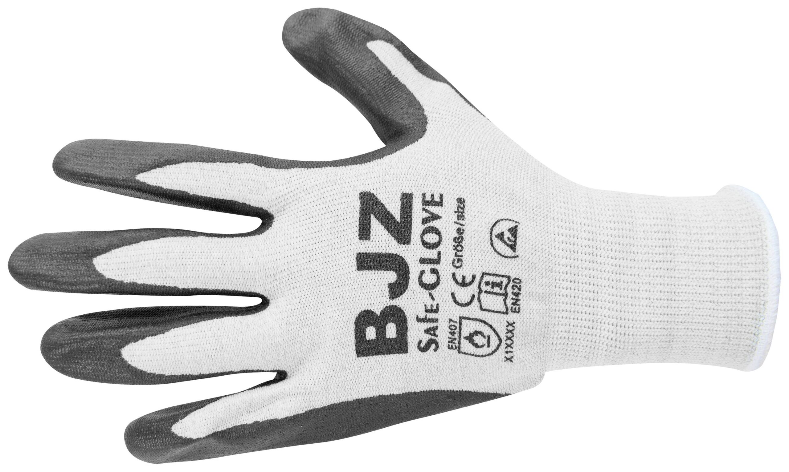 BJZ A-64485 ESD rukavice, ESD, XL, crna/siva