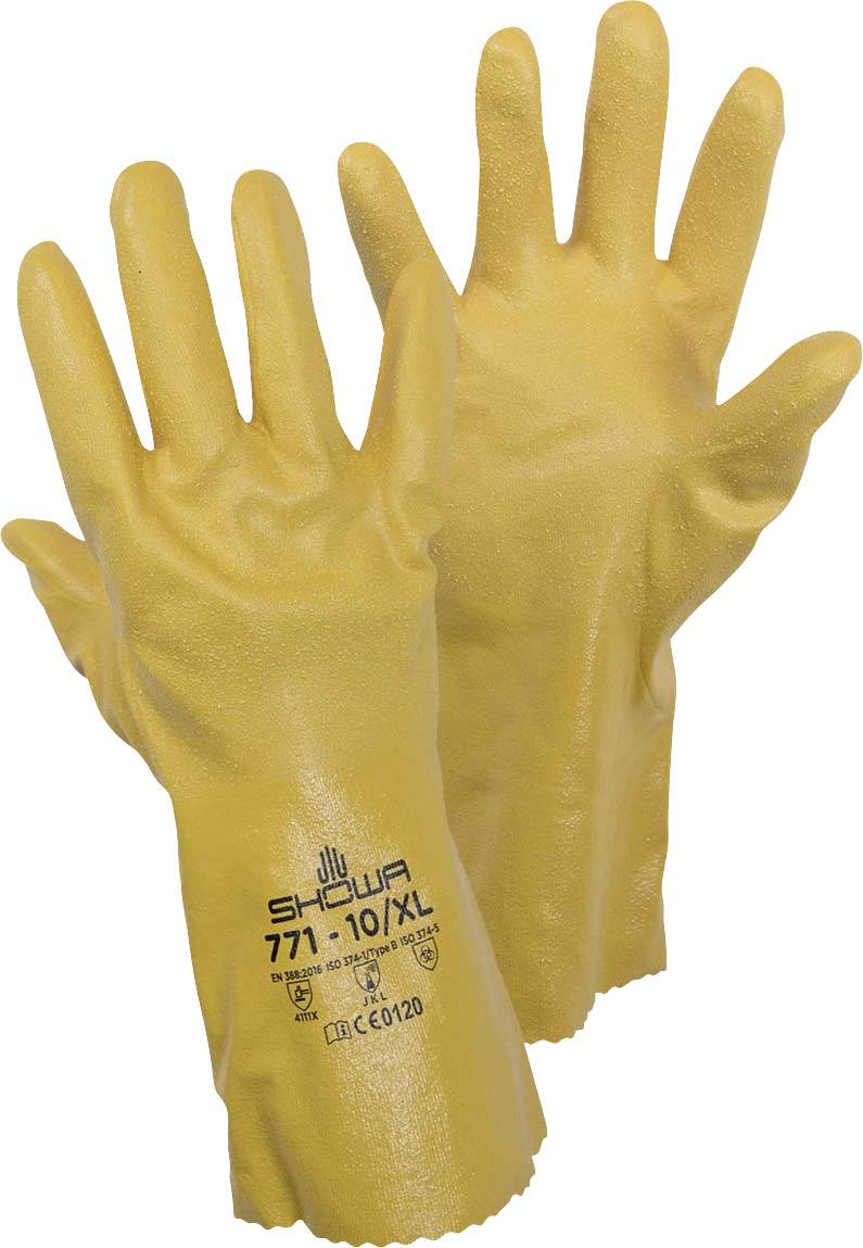 Showa 4707 771 Gr L hemijski otporne rukavice, 9, L, žuta