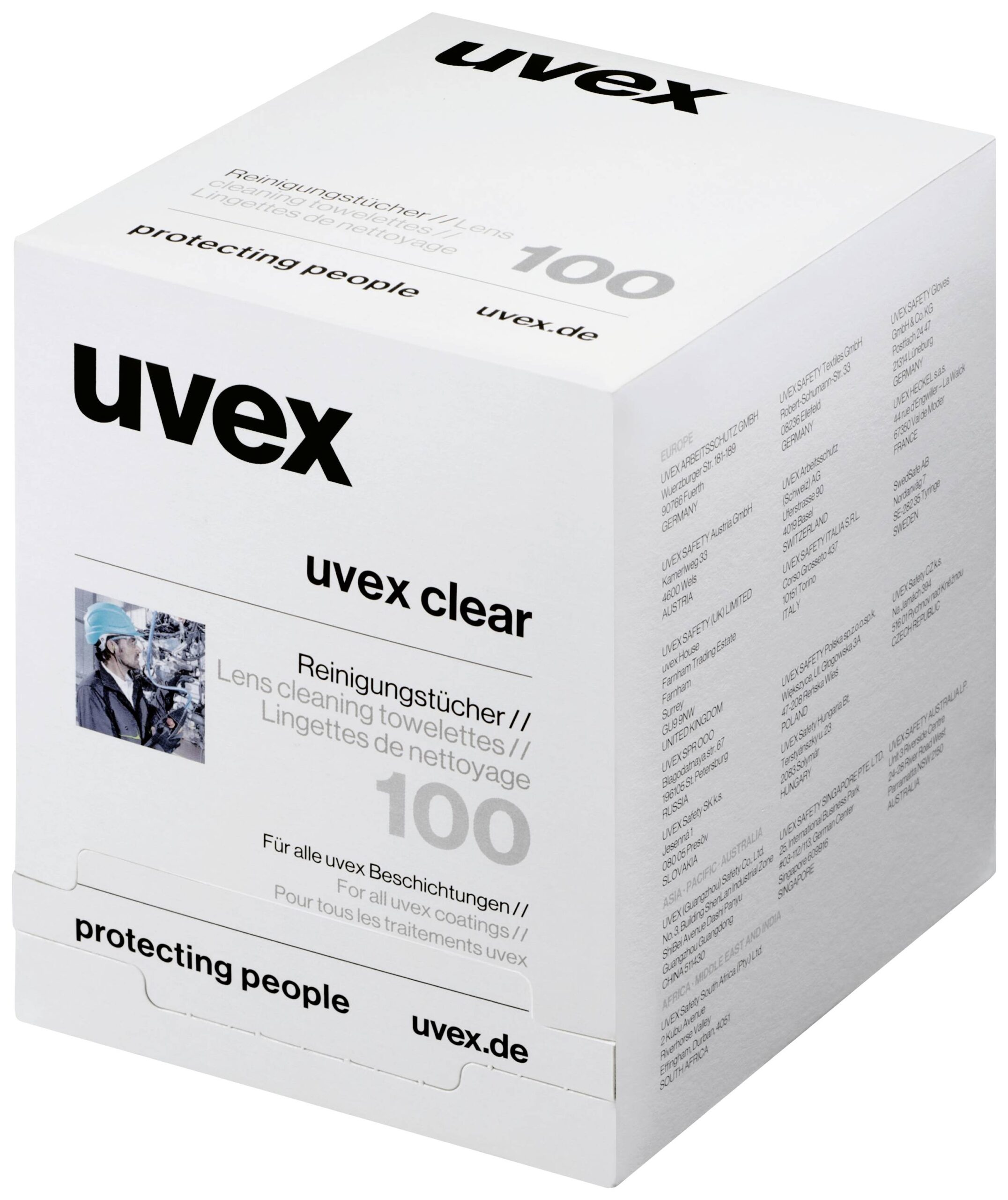 Uvex 9963005 salvete za čišćenje naočara, 100 delova