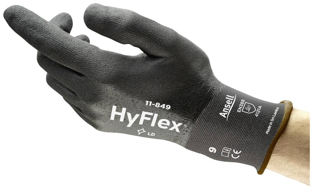 Ansell 11849090 HyFlex radne rukavice, crna
