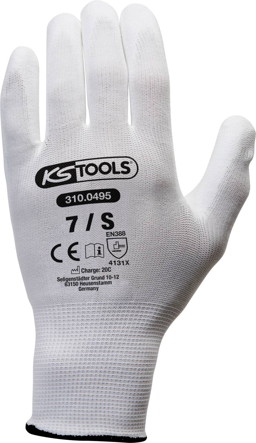 KS Tools 310.0495 fino pletene rukavice, 12 delova, bela