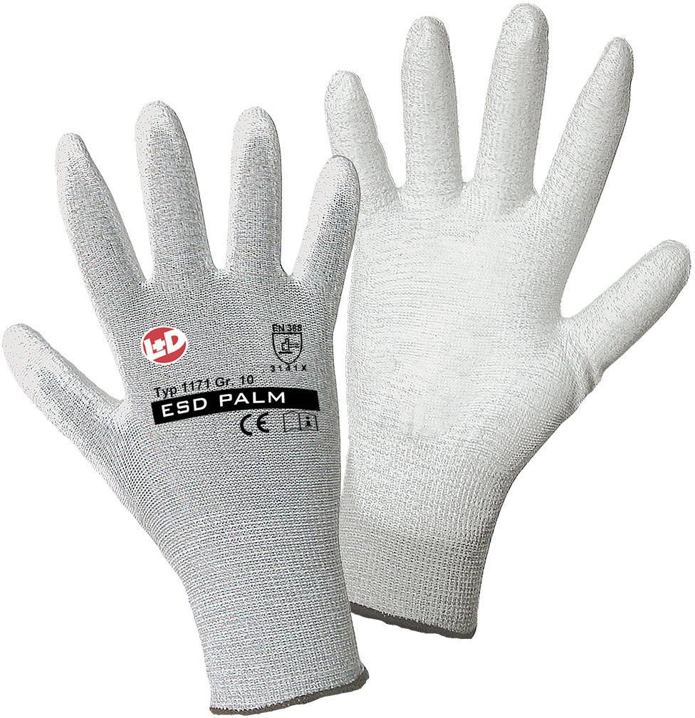 Leipold Doehle 1171-10 radne rukavice, ESD, 10, XL, siva, bela