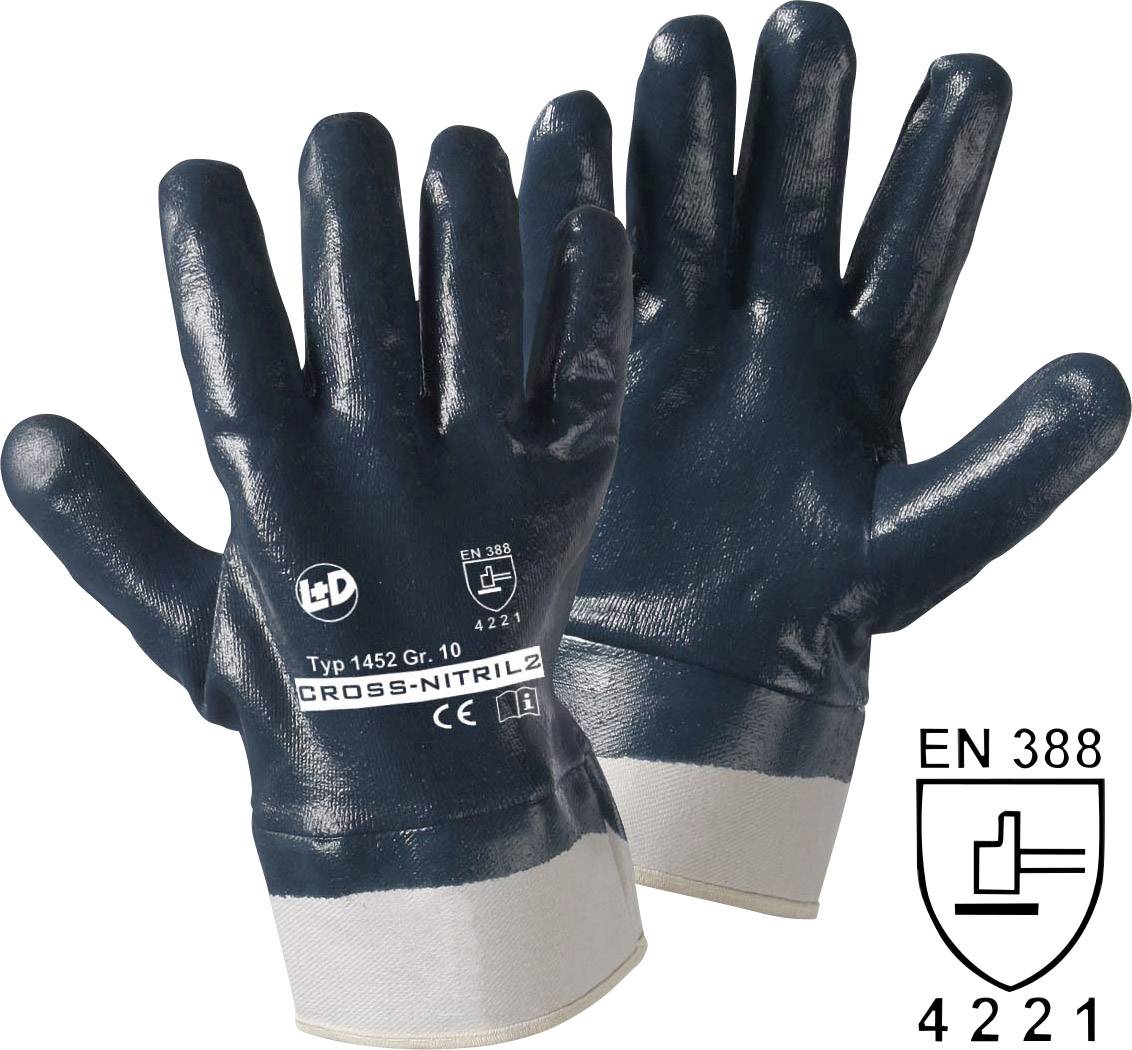 Leipold Doehle Cross-Nitril 1452 radne rukavice, 10, XL, bela, plava